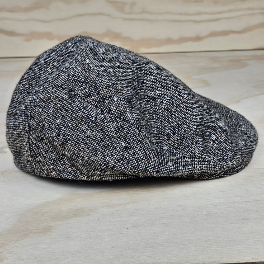 Magee 1866 Pure New Wool Flat Cap XXL Made in Ireland Grey Donegal Tweed Hat